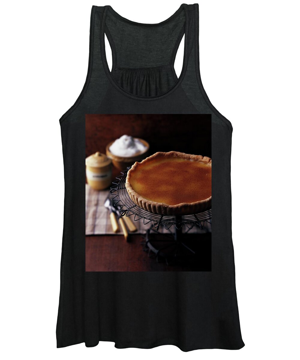 Cooking Women's Tank Top featuring the photograph A Vinegar Pie On A Wire Stand by Romulo Yanes