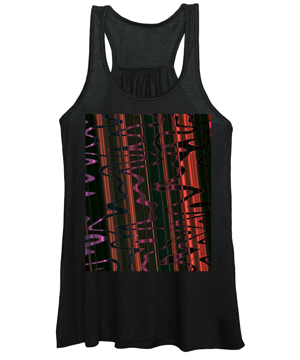 Abstract Women's Tank Top featuring the digital art Abstract 327 by Judi Suni Hall