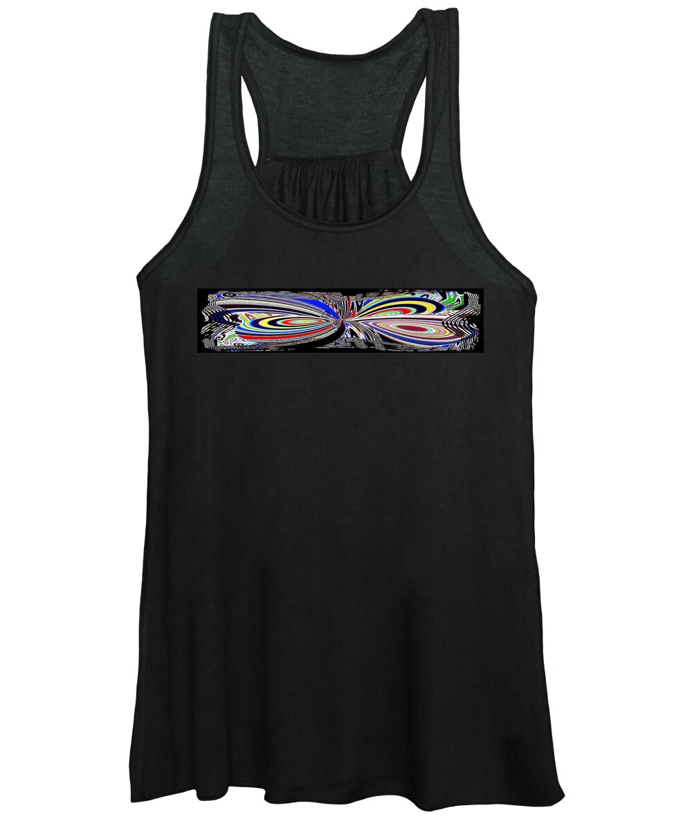 Abstract Fusion Women's Tank Top featuring the digital art Abstract Fusion 197 by Will Borden