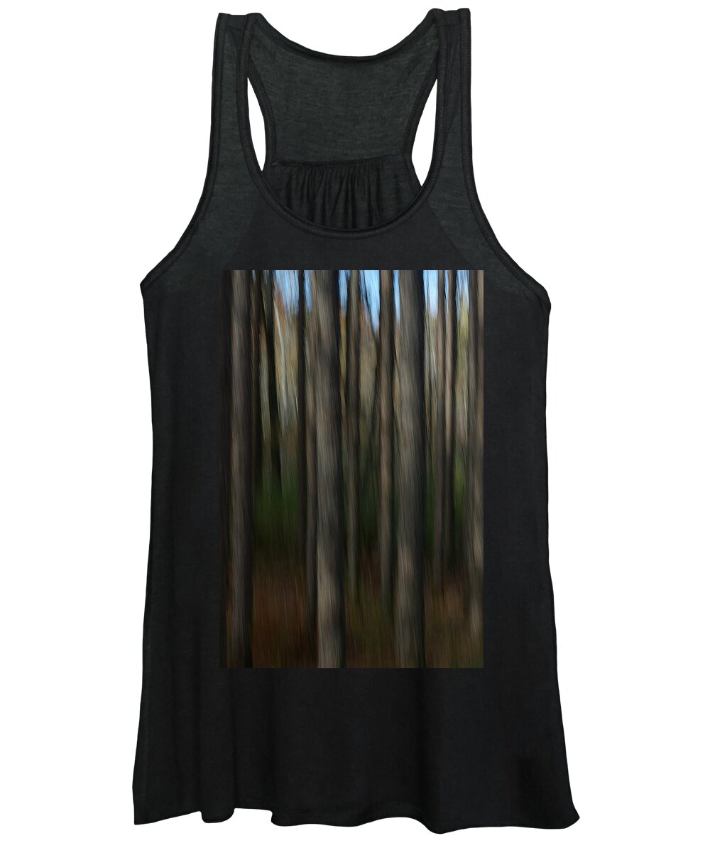 Pines Women's Tank Top featuring the photograph Abstract Woods by Randy Pollard