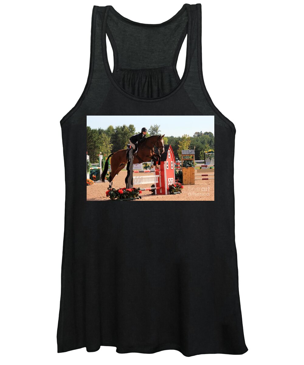Horse Women's Tank Top featuring the photograph Ac-medal18 by Janice Byer