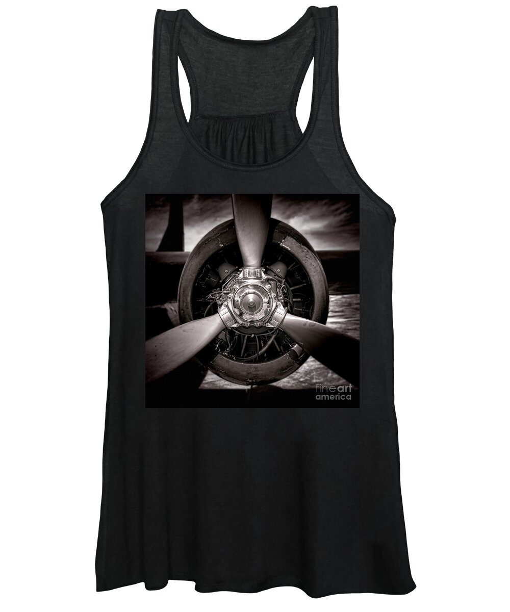 Propeller Women's Tank Top featuring the photograph Air Power by Olivier Le Queinec