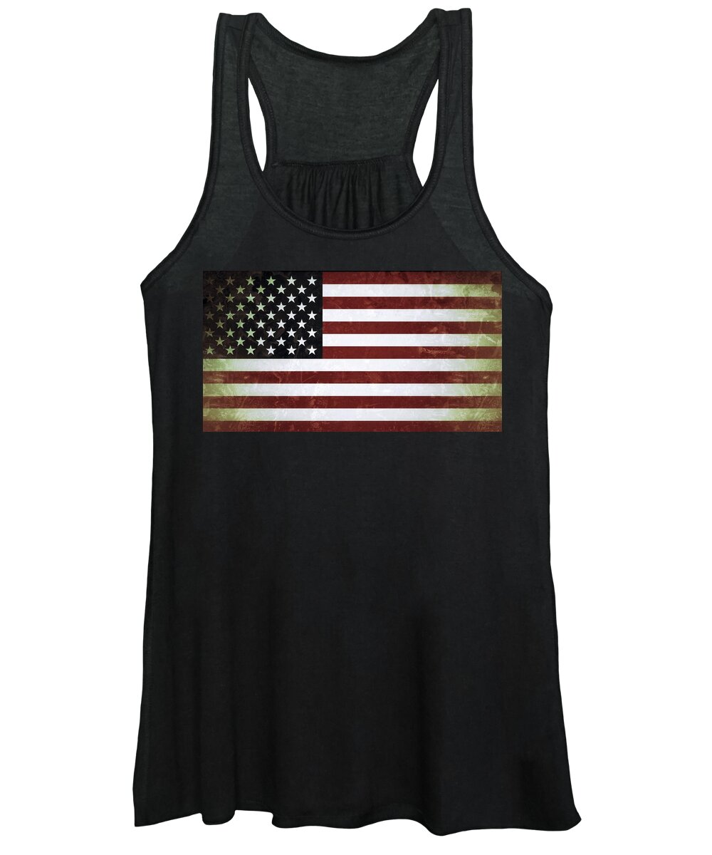 Flag Women's Tank Top featuring the photograph American flag by Paulo Goncalves