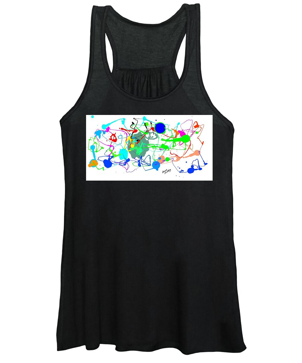Colors Women's Tank Top featuring the painting Amusement Park by Bruce Nutting