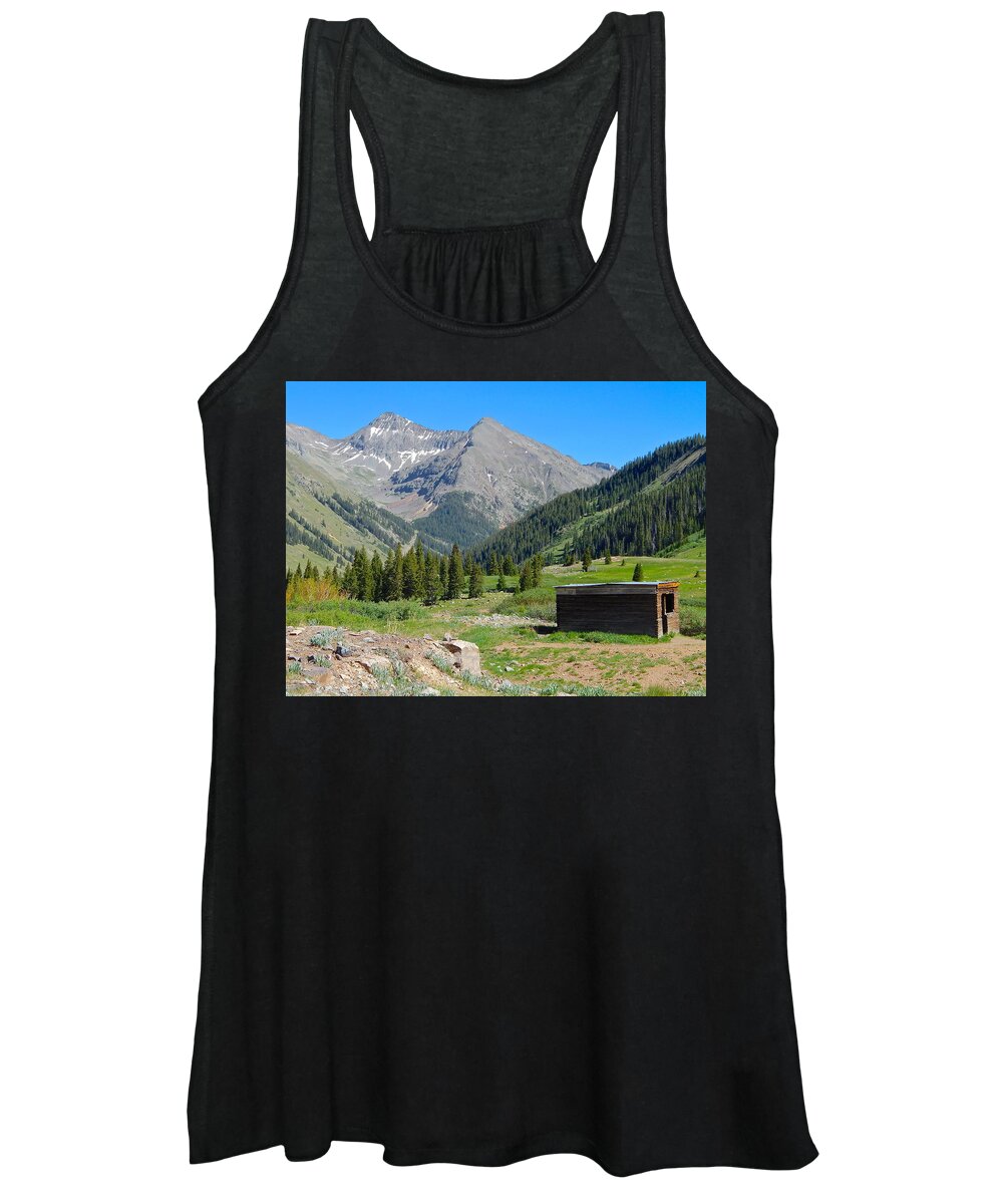 Photo Women's Tank Top featuring the photograph Animas Forks Jail by Dan Miller