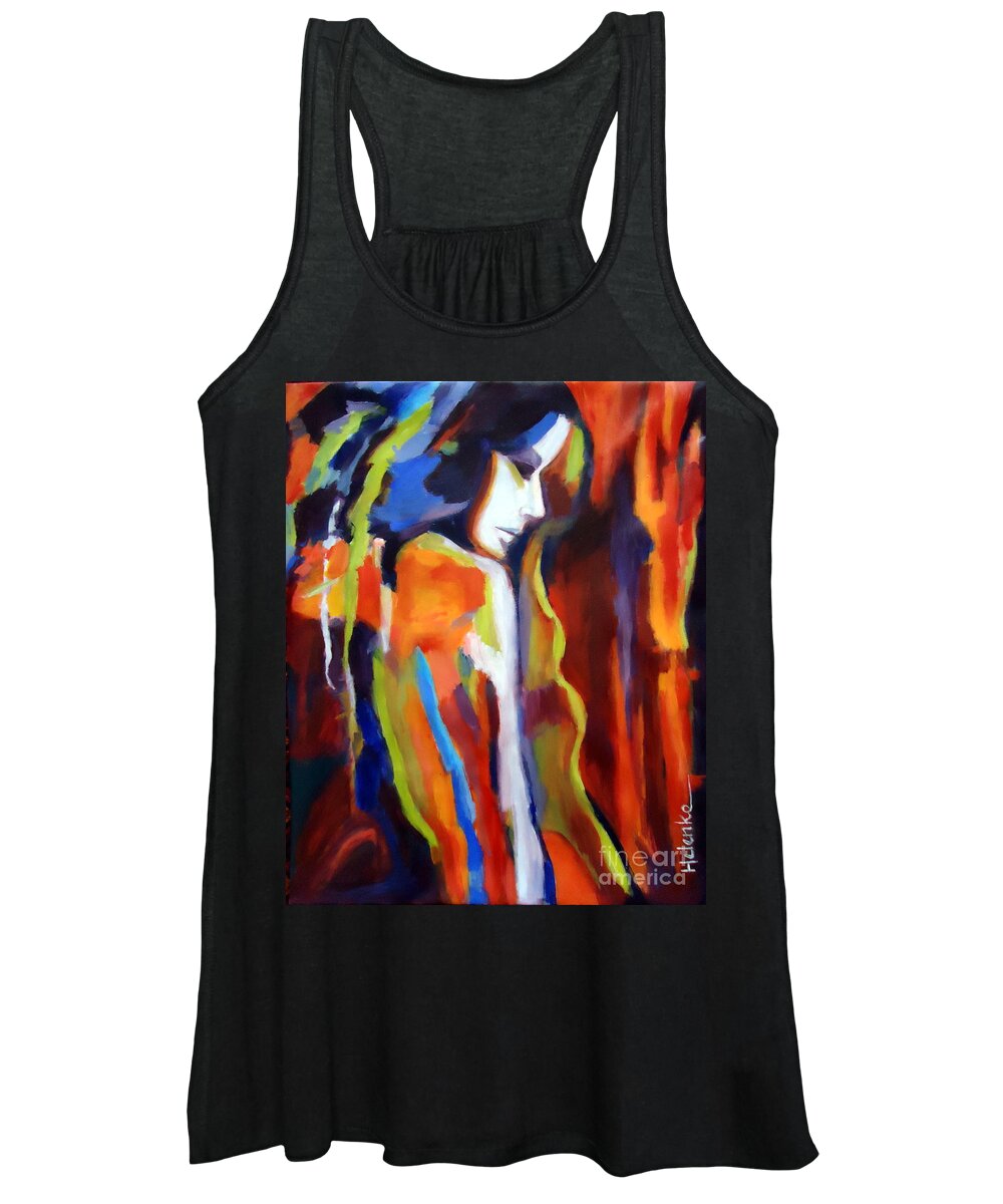 Nude Figures Women's Tank Top featuring the painting Animus by Helena Wierzbicki