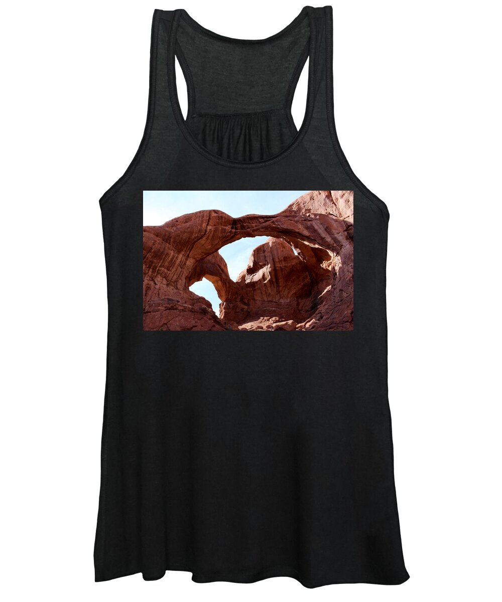 Arches Women's Tank Top featuring the photograph Arches National Park by Suzanne Lorenz