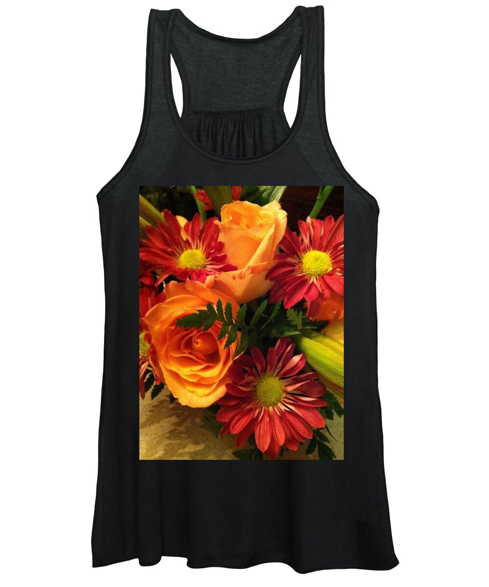 Autumn Women's Tank Top featuring the photograph Autumn Bouquet by Carolyn Jacob
