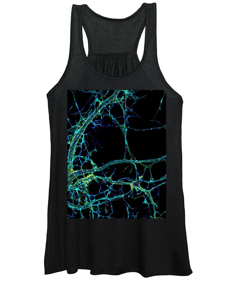 Science Women's Tank Top featuring the photograph Axonal Cytoskeleton, Storm Image by Science Source