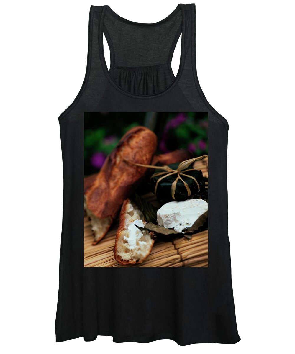 Diary Women's Tank Top featuring the photograph Baguettes And Banon Cheese by Romulo Yanes
