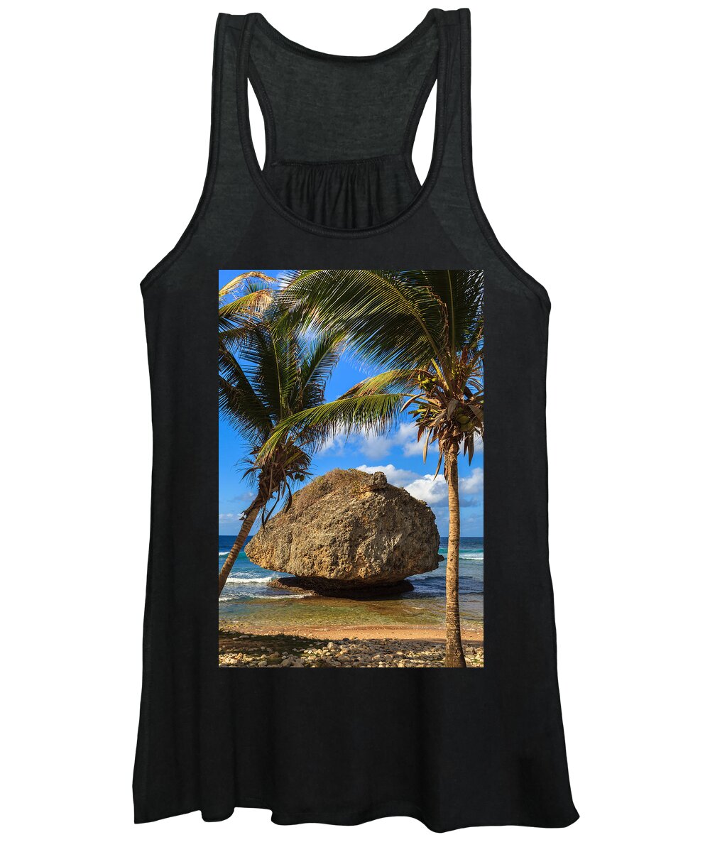 Barbados Women's Tank Top featuring the photograph Barbados Beach by Raul Rodriguez