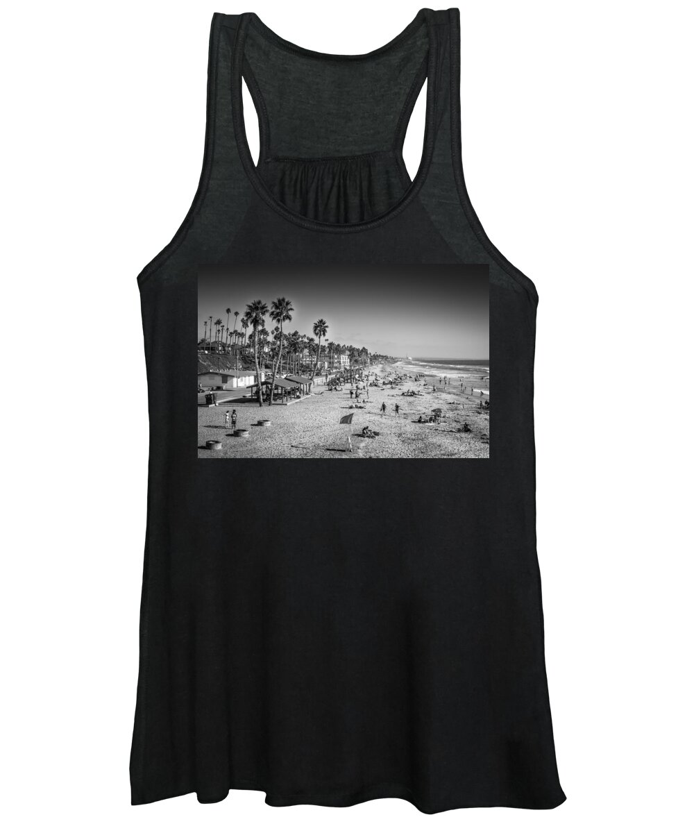 Beach Women's Tank Top featuring the photograph Beach Life from Yesteryear by John Wadleigh