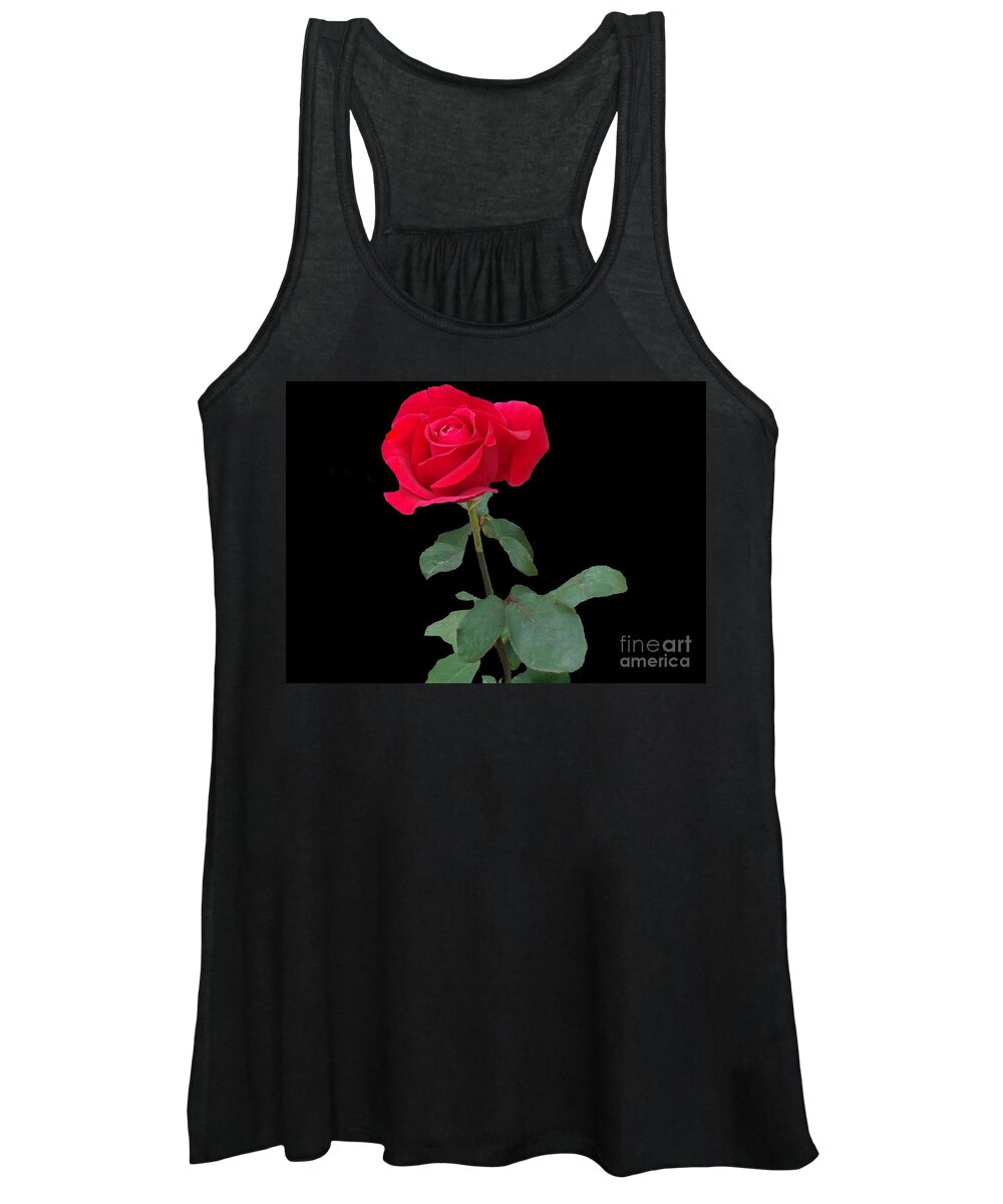Rose Women's Tank Top featuring the photograph Beautiful Red Rose by Janette Boyd