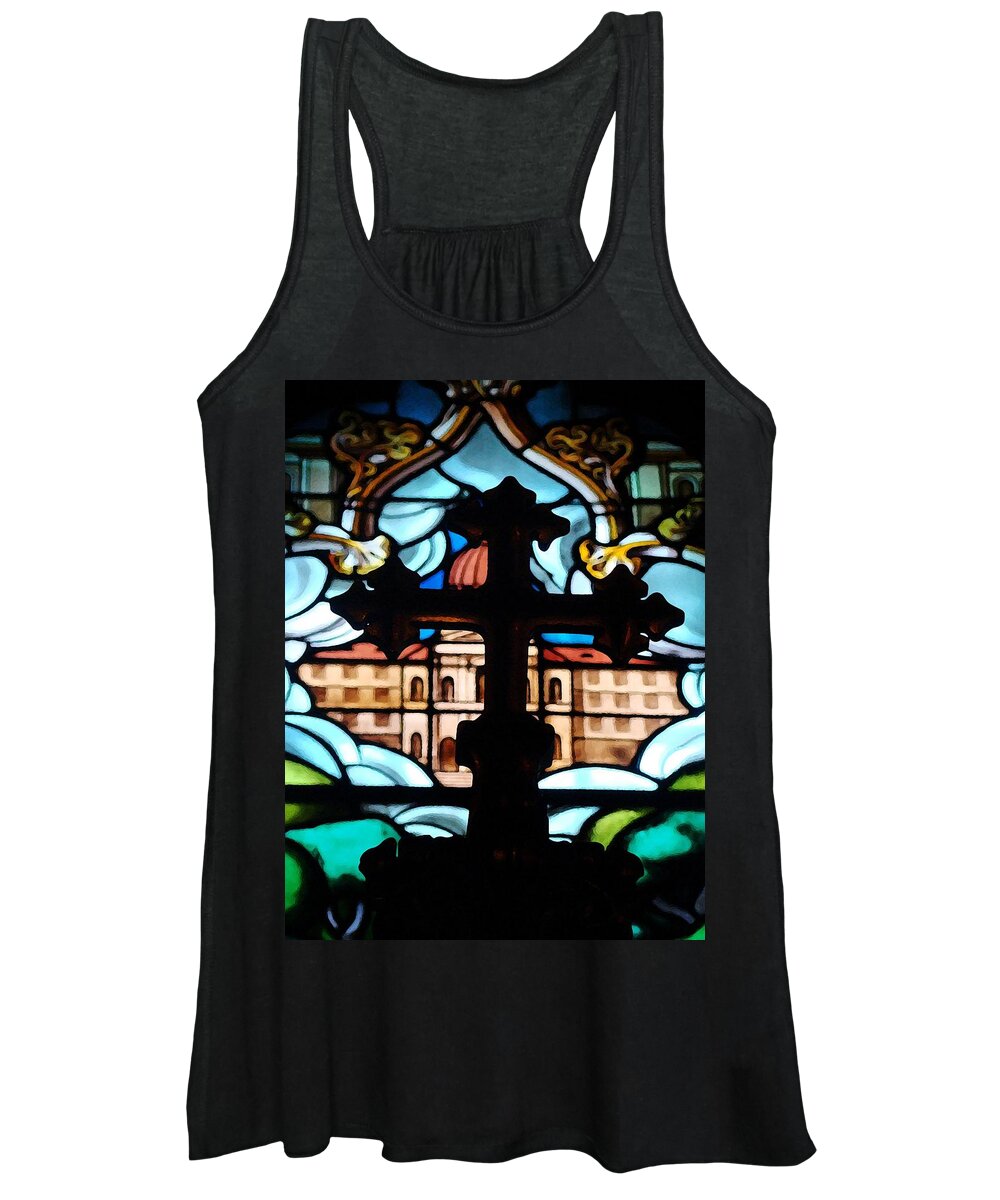 Notre Dame Women's Tank Top featuring the photograph Believing by Zinvolle Art