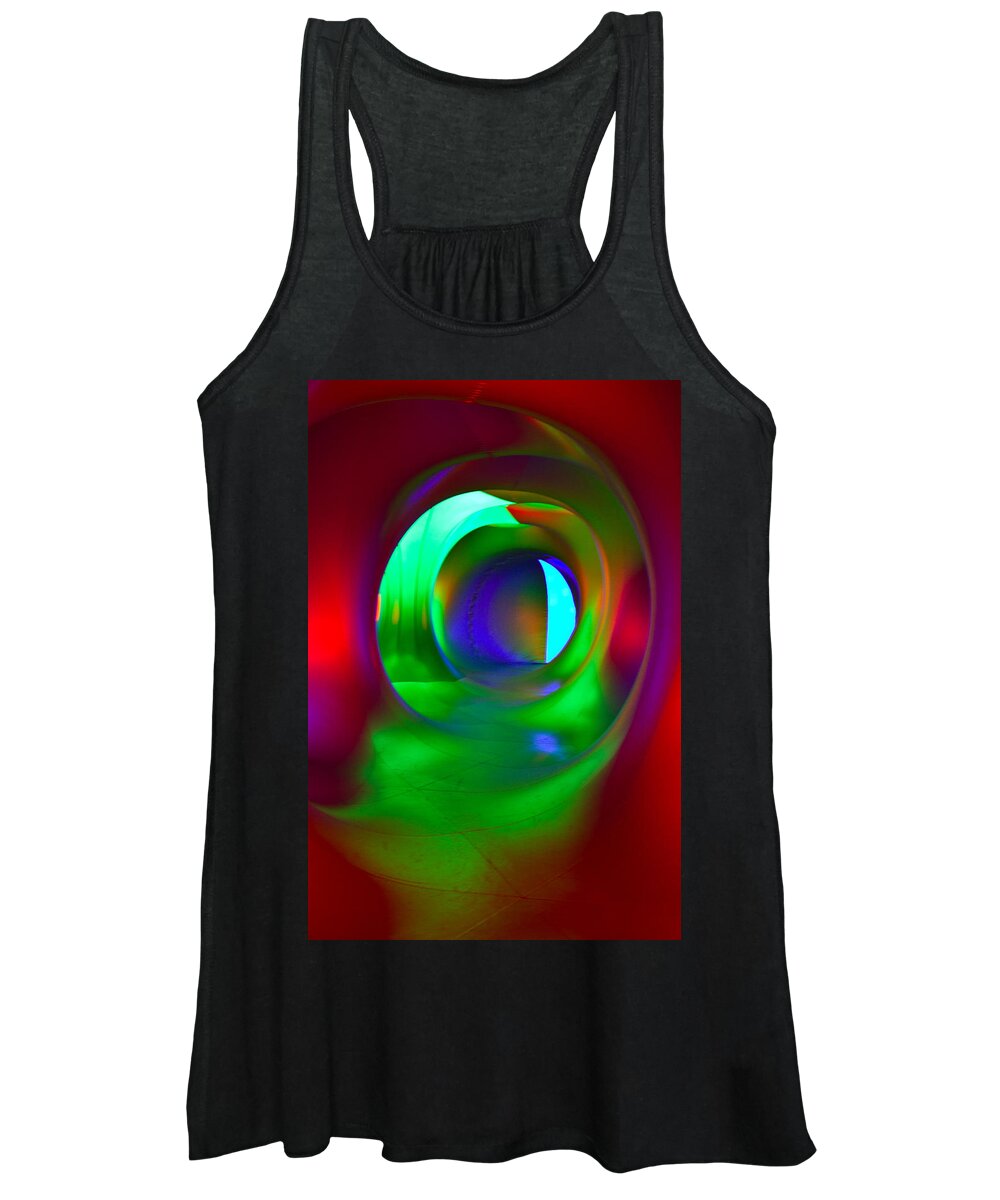 Abstract Women's Tank Top featuring the photograph Bending Light 5 by Christie Kowalski