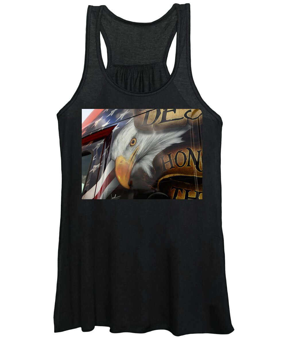 Art Women's Tank Top featuring the photograph Big Rig artwork by Karl Rose