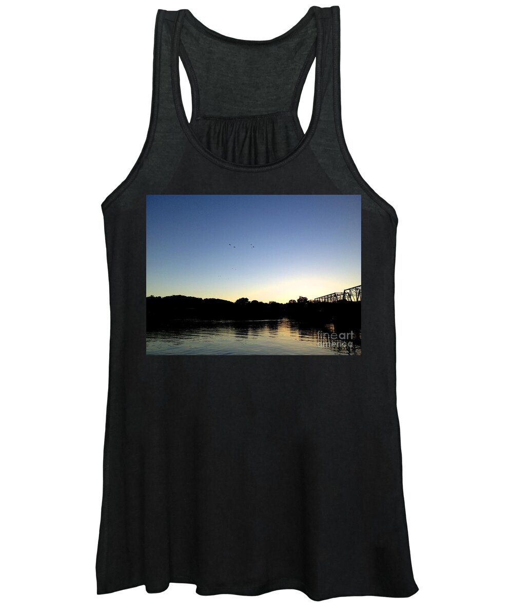 Birds Women's Tank Top featuring the photograph Birds and Blues by Christopher Plummer