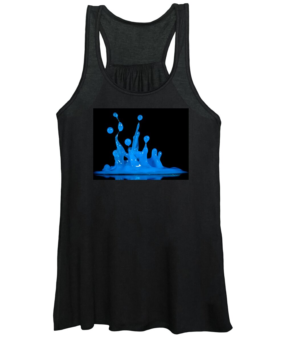 Blue Women's Tank Top featuring the photograph Blue Man Group by Anthony Sacco