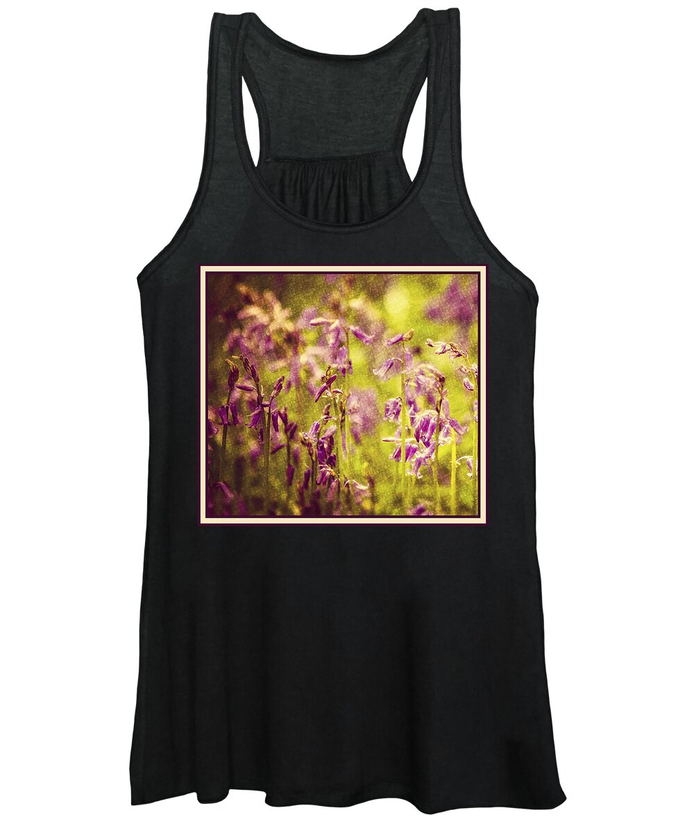 Bell Bottle Women's Tank Top featuring the photograph Bluebell in the woods by Spikey Mouse Photography