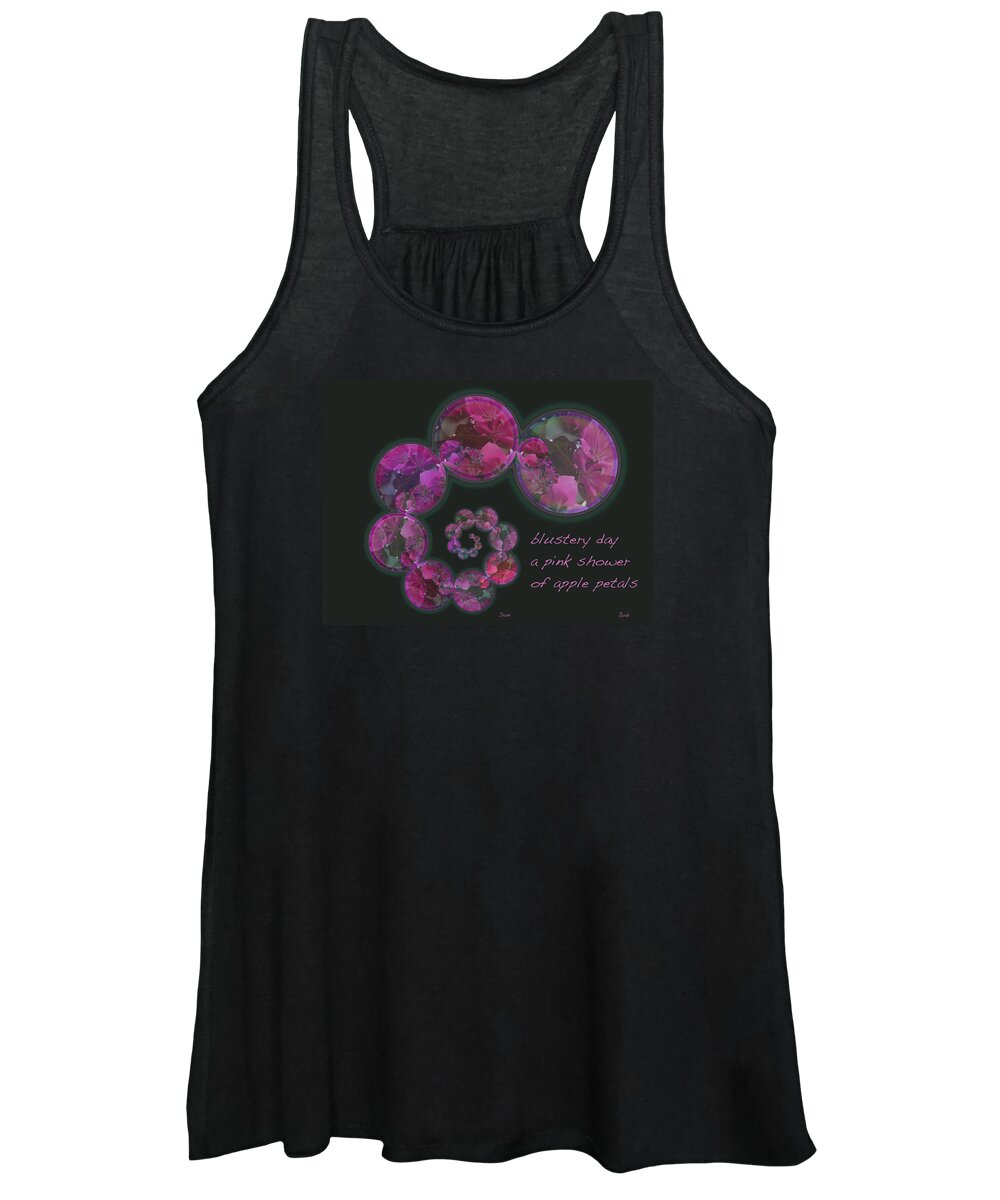 Poetry Women's Tank Top featuring the photograph Blustery Day Haiga by Judi and Don Hall