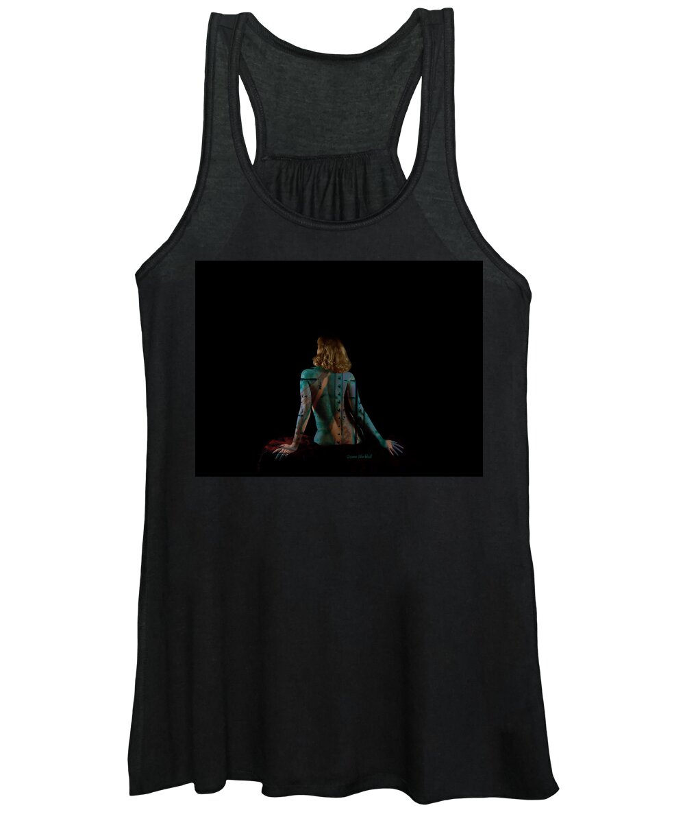 Woman Women's Tank Top featuring the photograph Bolted Down by Donna Blackhall