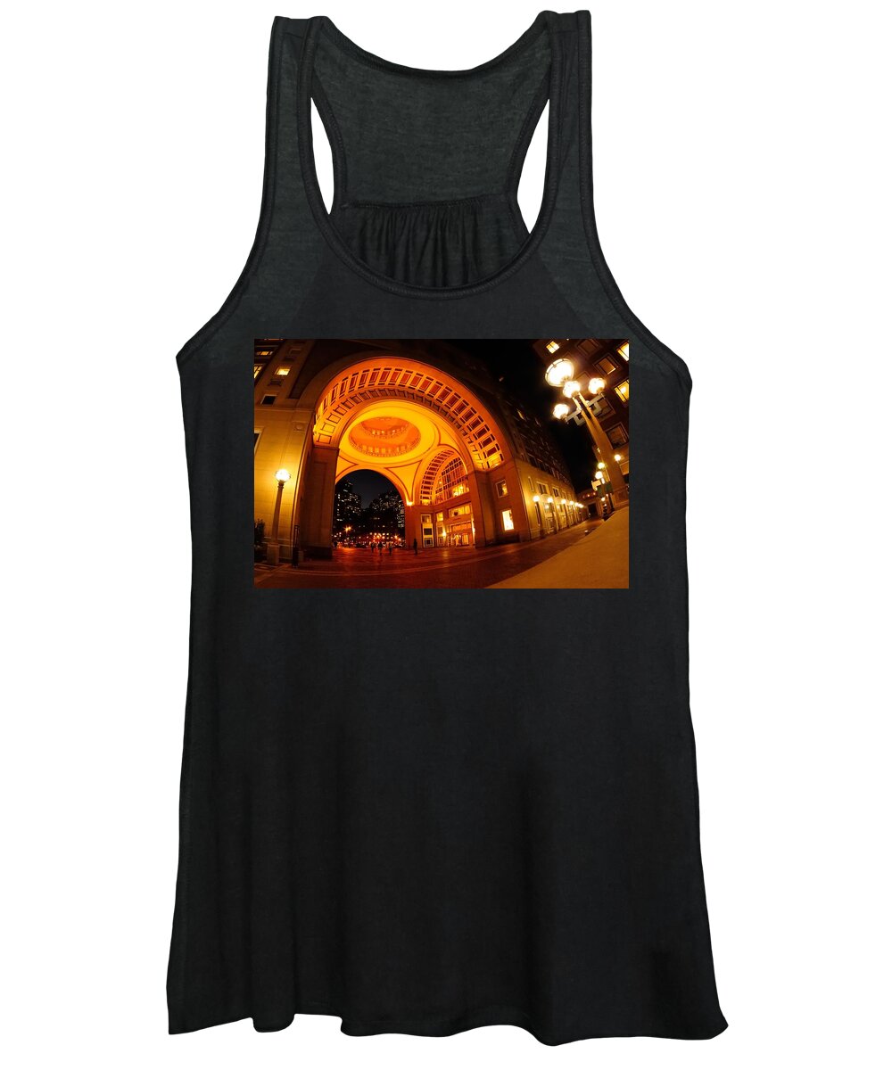 Boston Women's Tank Top featuring the photograph Boston - 50 Rowes Wharf by Mark Valentine