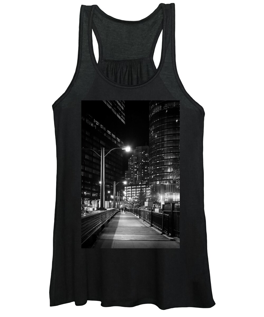 Chicago Women's Tank Top featuring the photograph Long Walk Home by Melinda Ledsome