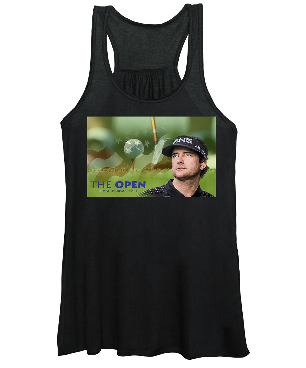 Golf Women's Tank Top featuring the photograph Bubba Watson by Spikey Mouse Photography