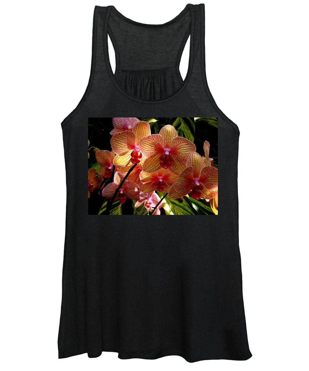Flowers Women's Tank Top featuring the photograph Butterfly Orchids by Rodney Lee Williams