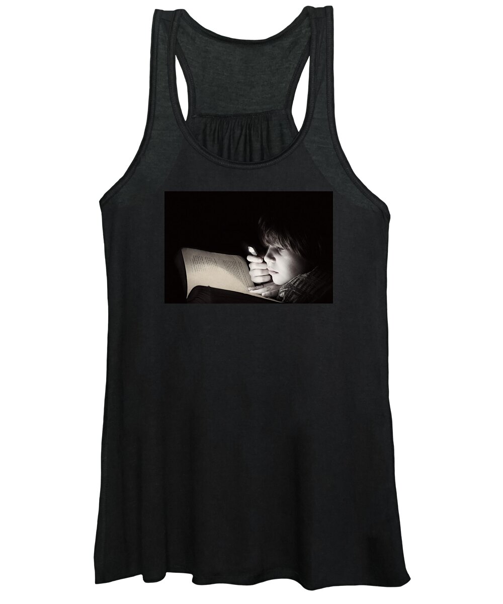 Boy Women's Tank Top featuring the photograph By the Light by Melanie Lankford Photography