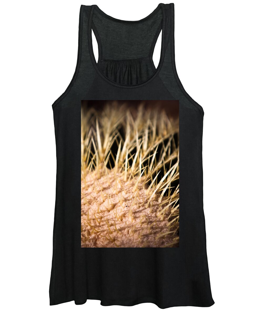 Botanical Women's Tank Top featuring the photograph Cactus Skin by John Wadleigh