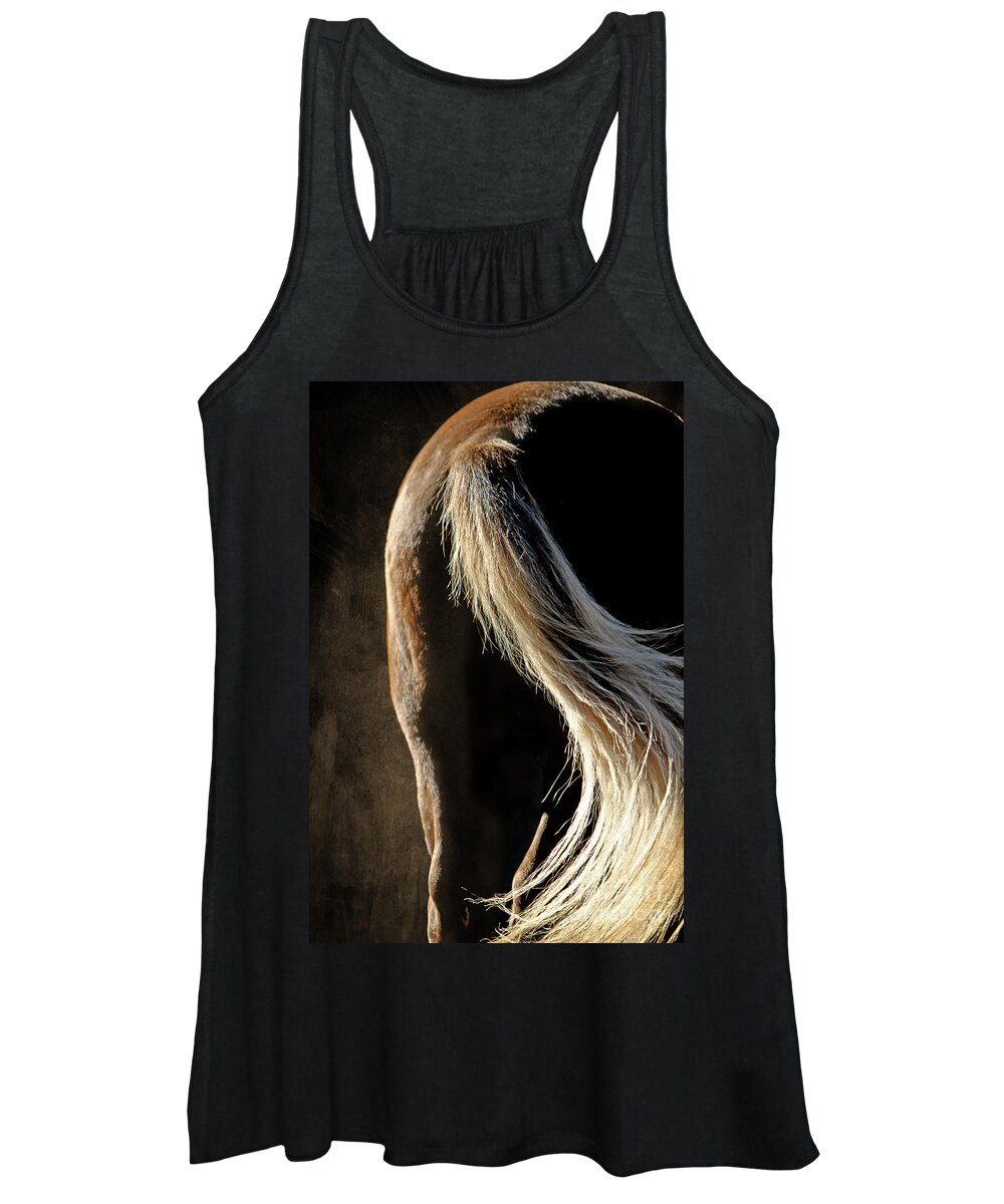 Animal Women's Tank Top featuring the photograph Calm Awareness 3 Vignette by Michelle Twohig