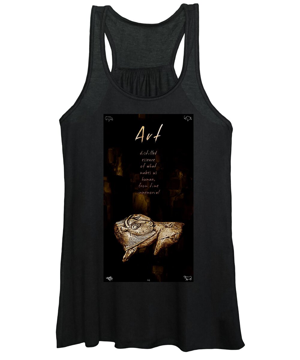 Carved Bison Women's Tank Top featuring the photograph Carved Bison by Weston Westmoreland