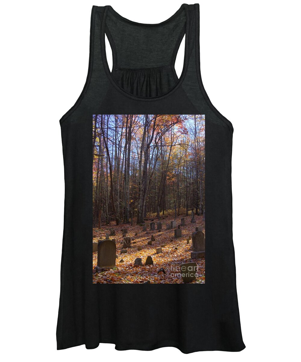 Cemetery Women's Tank Top featuring the photograph Cemetery 2 by Crystal Nederman