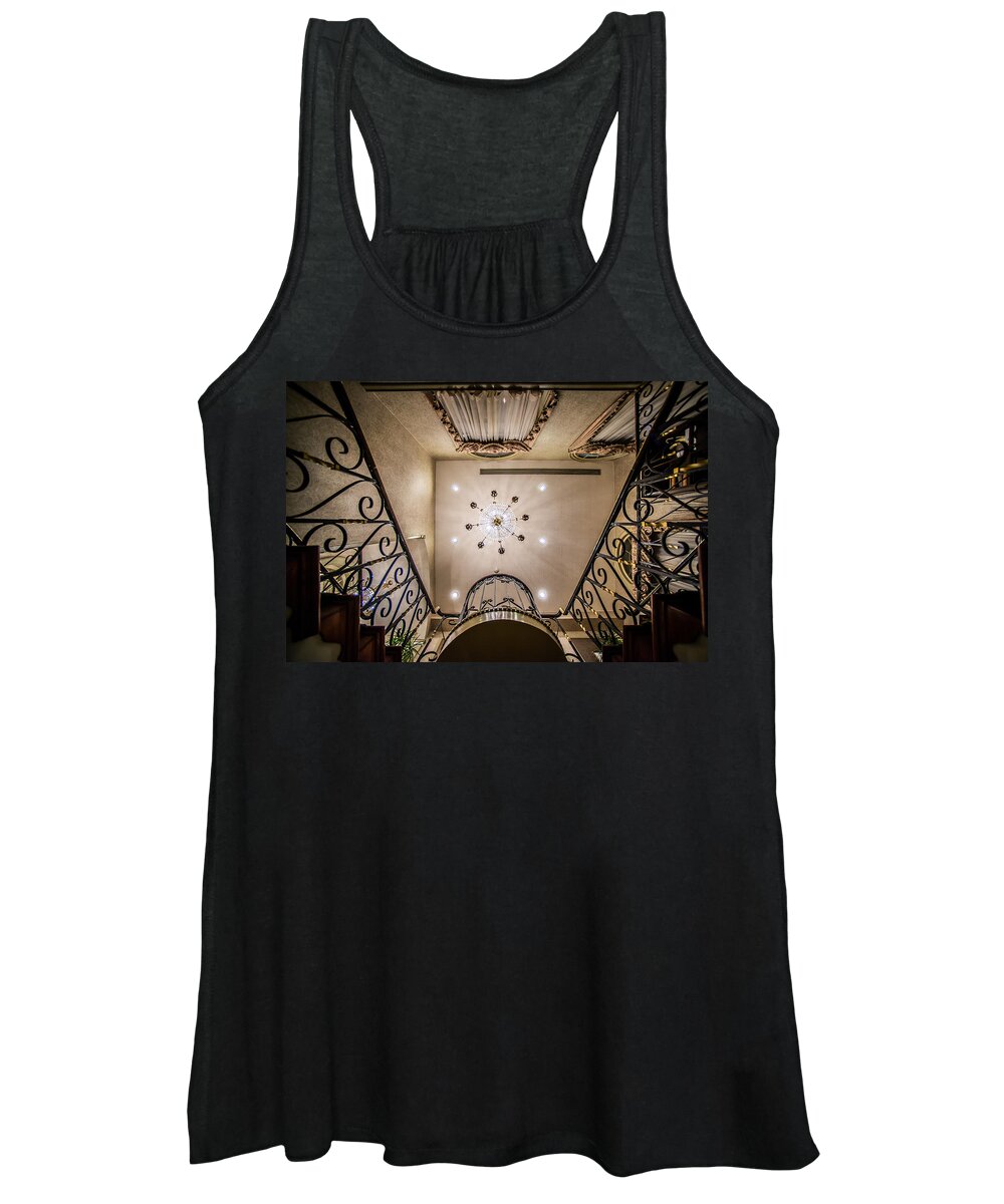 New Orleans Women's Tank Top featuring the photograph Chandelier by David Downs
