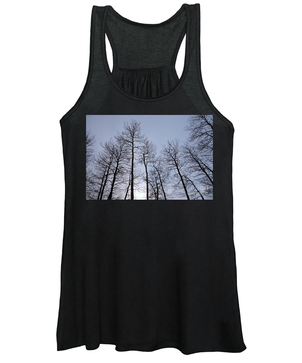 Autumn Women's Tank Top featuring the photograph Chilly Blue by Jacqueline Athmann