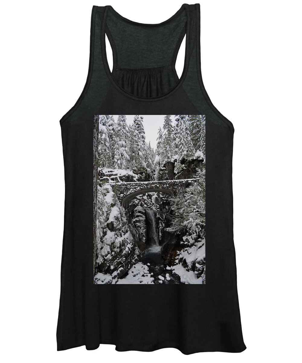 Christine Falls In The Winter Women's Tank Top featuring the photograph Christine Falls in the Winter by Tikvah's Hope