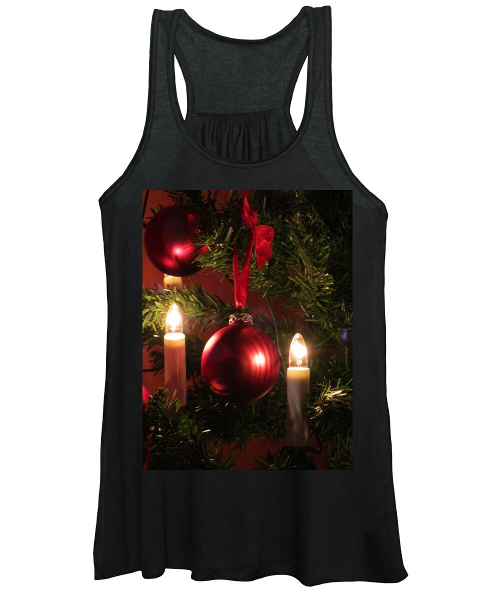  Christmas Blingbling Christmas Women's Tank Top featuring the photograph Christmas Spirit by Rosita Larsson