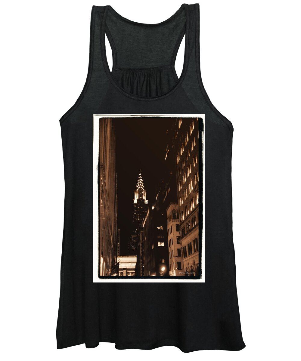 New York Women's Tank Top featuring the photograph Chrysler Building by Donna Blackhall