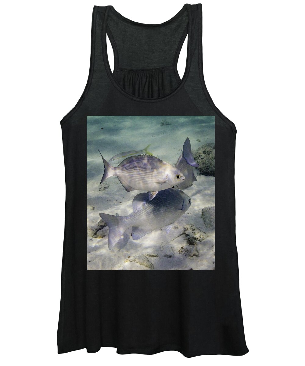 Fish Women's Tank Top featuring the photograph Chubbin' Around by Lynne Browne