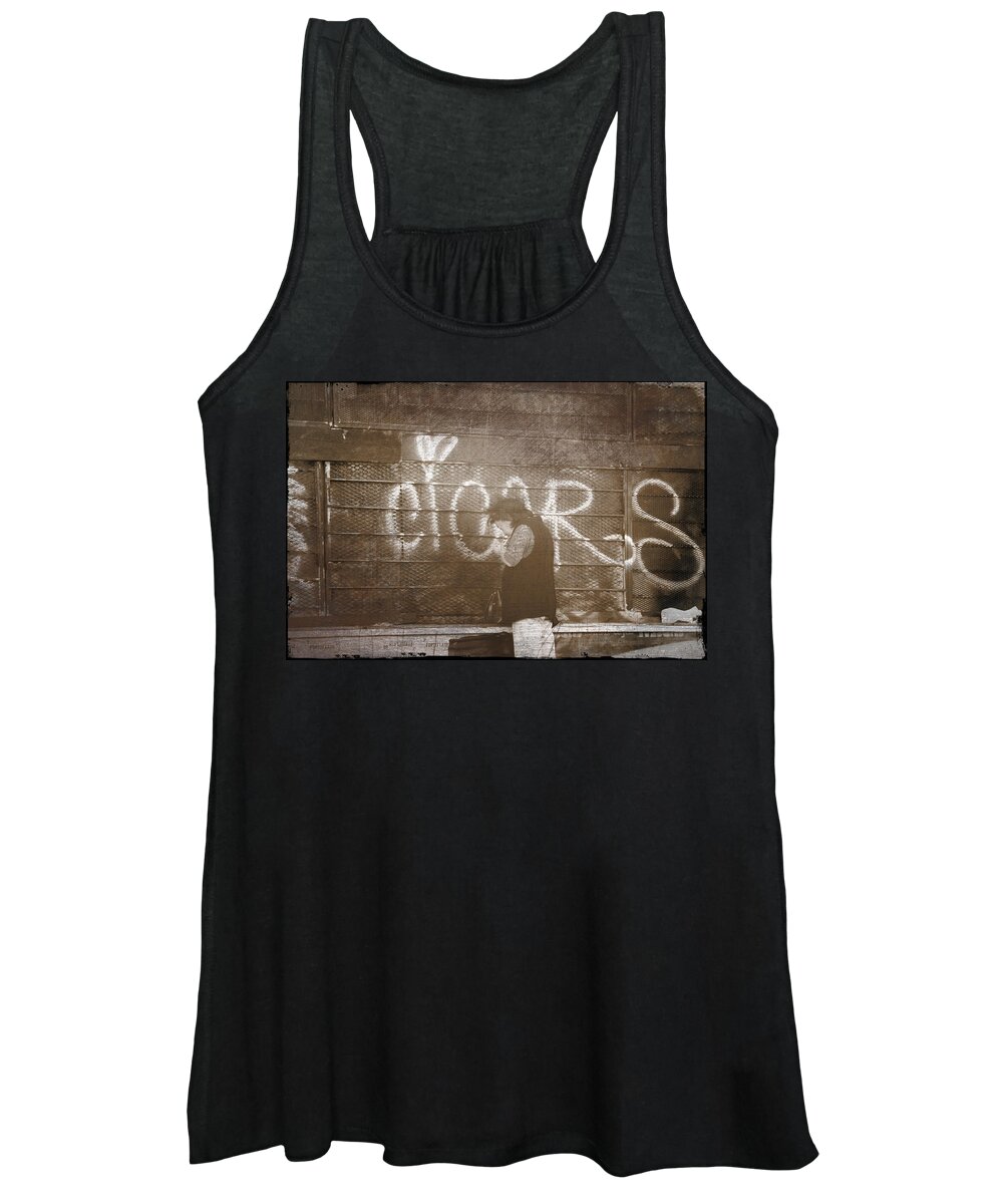 Grunge Women's Tank Top featuring the photograph Cigars Only by Spencer Hughes
