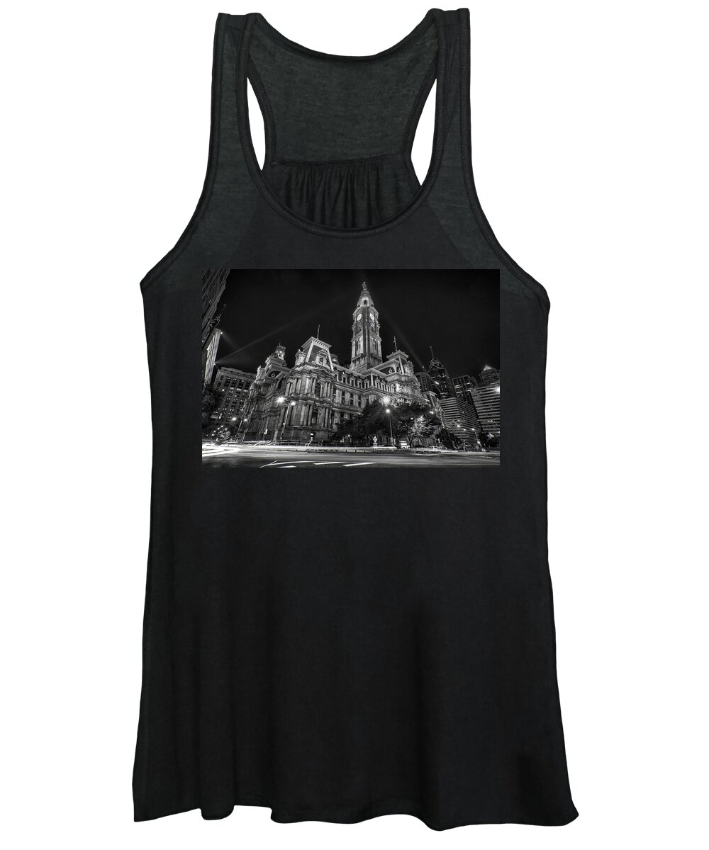 Philadelphia Women's Tank Top featuring the photograph City hall by Rob Dietrich