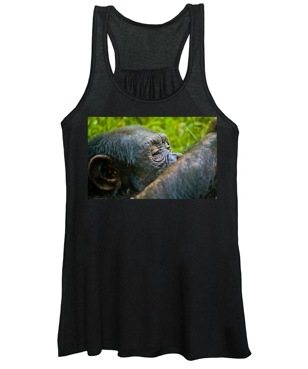 Close Women's Tank Top featuring the photograph Close up of Eyes by Jonny D