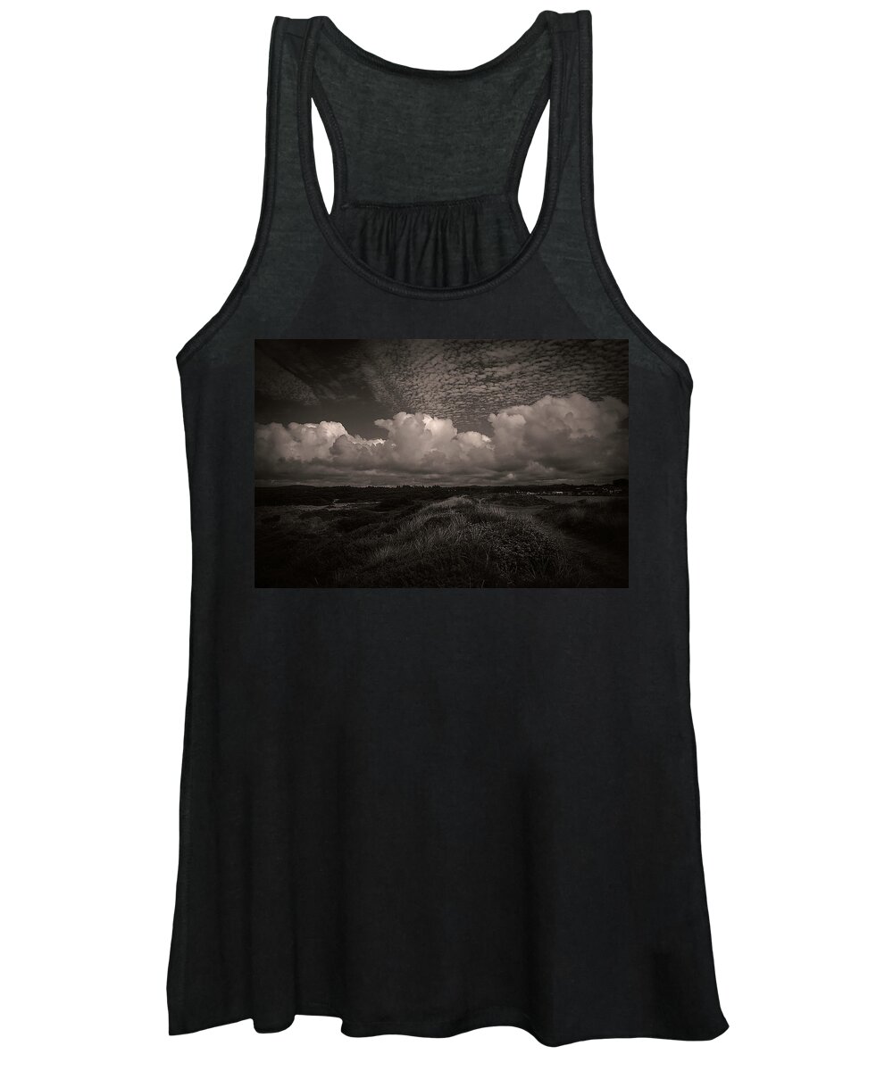 Clouds Women's Tank Top featuring the photograph Coastal Grasslands by Melanie Lankford Photography