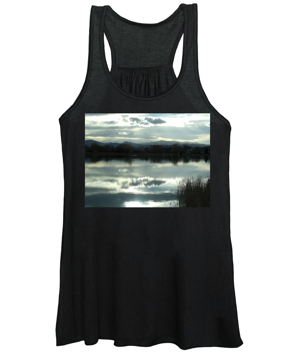 Lake Women's Tank Top featuring the photograph Cold Light by Jessica Myscofski