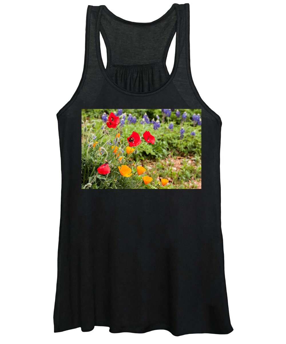 Bluebonnets Women's Tank Top featuring the photograph Colors of Spring by Melinda Ledsome