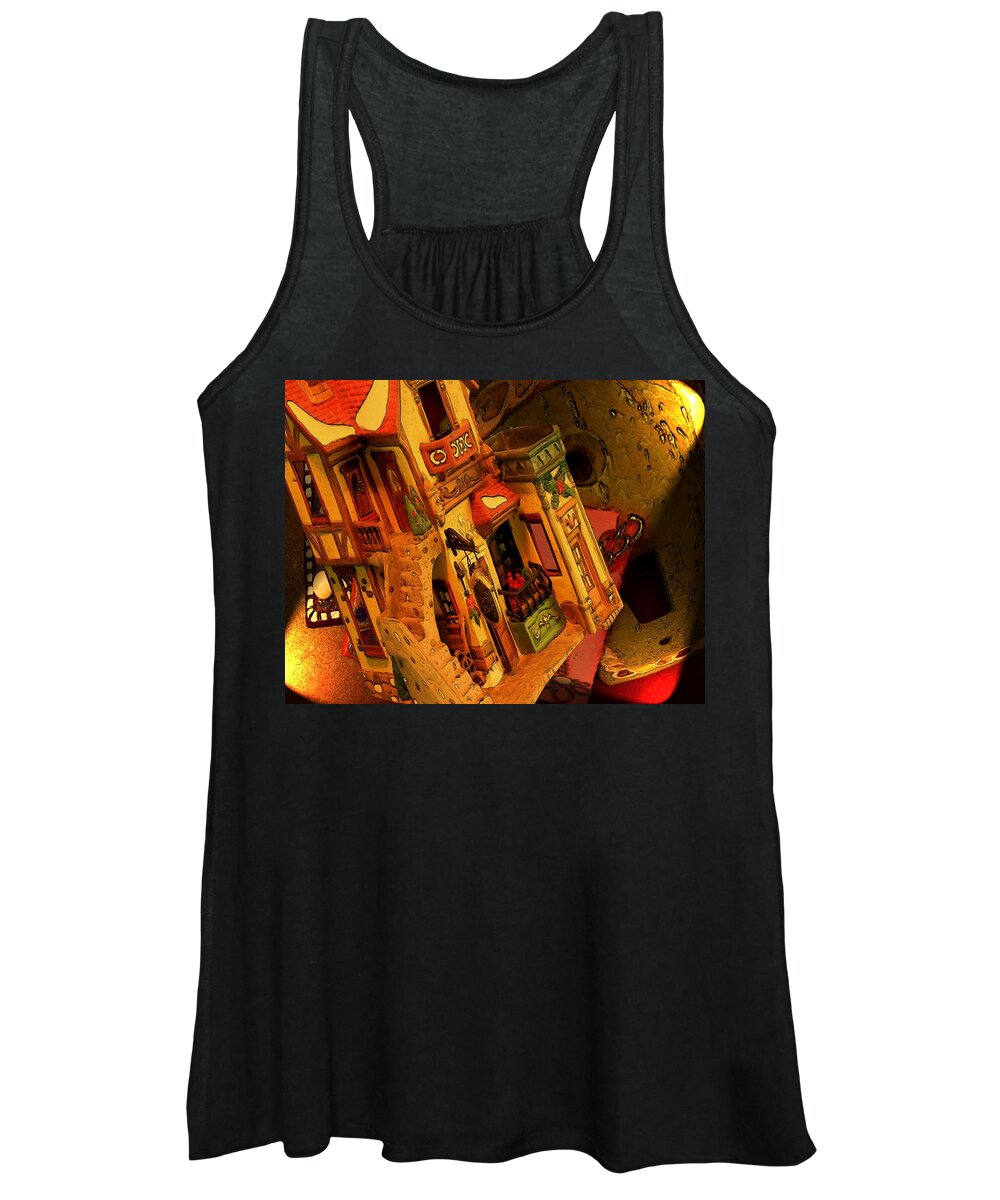 Vibrant-color Women's Tank Top featuring the digital art Colors by Tristan Armstrong