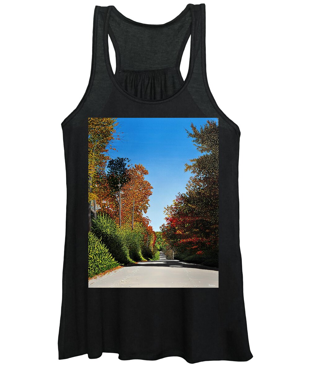 Autumn Women's Tank Top featuring the painting Colours of Caledon by Kenneth M Kirsch