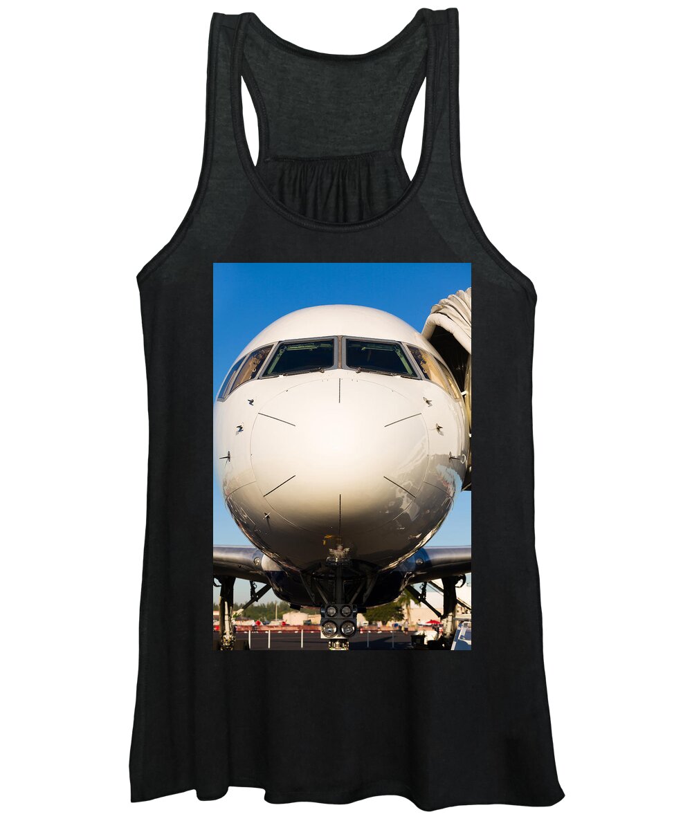 Aerospace Women's Tank Top featuring the photograph Commercial Airliner by Raul Rodriguez