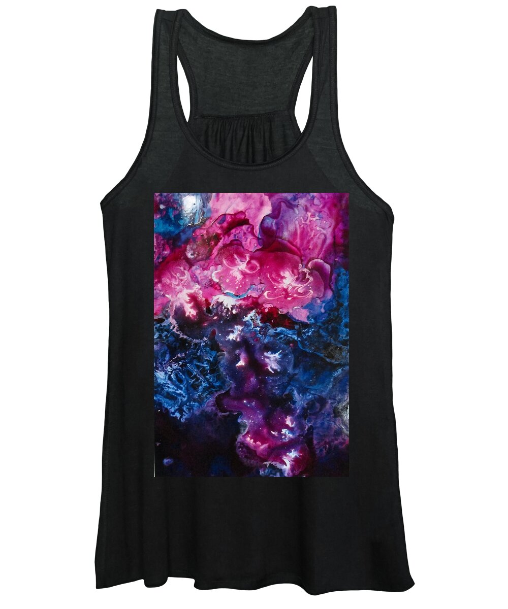 Blooms Women's Tank Top featuring the painting Cool Blooms by Janice Nabors Raiteri